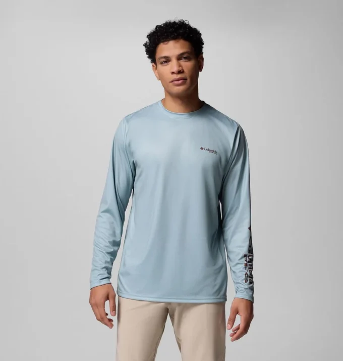 Herren Terminal Tackle PFG™ Border Hex Langarmhemd Herren Terminal Tackle PFG™ Border Hex Langarmhemd