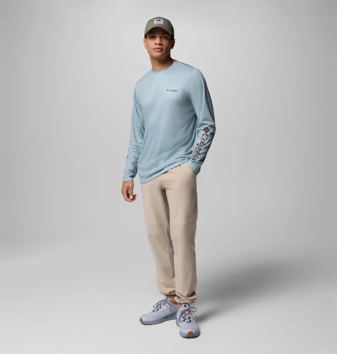 Herren Terminal Tackle PFG™ Border Hex Langarmhemd Herren Terminal Tackle PFG™ Border Hex Langarmhemd