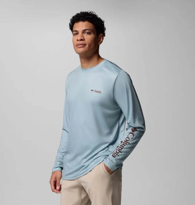 Herren Terminal Tackle PFG™ Border Hex Langarmhemd Herren Terminal Tackle PFG™ Border Hex Langarmhemd
