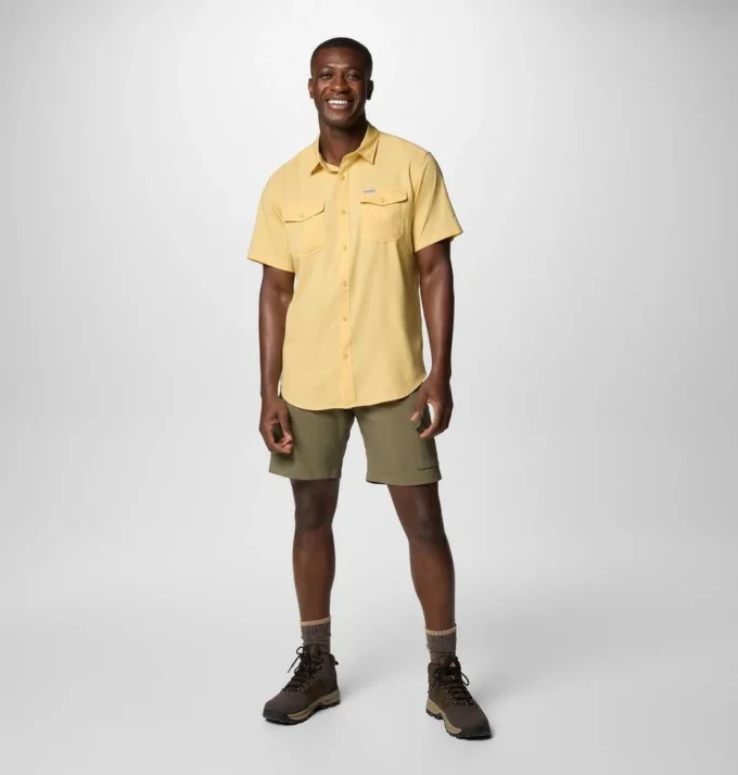 Herren Utilizer™ II einfarbiges Kurzarmhemd