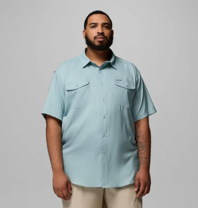 Herren Utilizer™ II Solid Kurzarmhemd – Größe Big