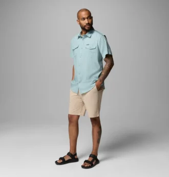 Herren Utilizer™ II Solid Kurzarmhemd – Lang