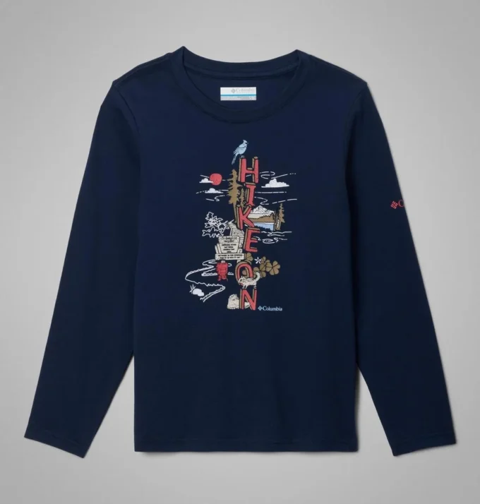 Jungen Dobson Pass™ Langarm-T-Shirt mit Grafik