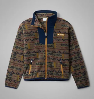 Kinder-Fleecejacke mit durchgehendem Reißverschluss und Sequoia Grove™-Print