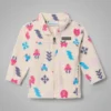 Mädchen-Fleecejacke Castle Dale™ mit Print und durchgehendem Reißverschluss