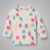 Mädchen-Fleecejacke Castle Dale™ mit Print und durchgehendem Reißverschluss