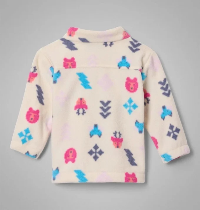 Mädchen-Fleecejacke Castle Dale™ mit Print und durchgehendem Reißverschluss