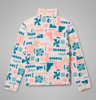 Mädchen-Fleecejacke Castle Dale™ mit Print und durchgehendem Reißverschluss