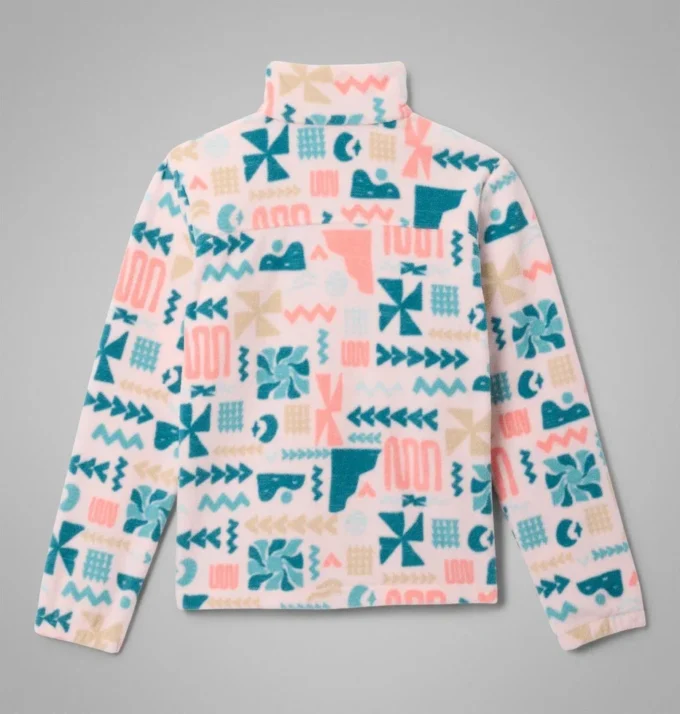 Mädchen-Fleecejacke Castle Dale™ mit Print und durchgehendem Reißverschluss