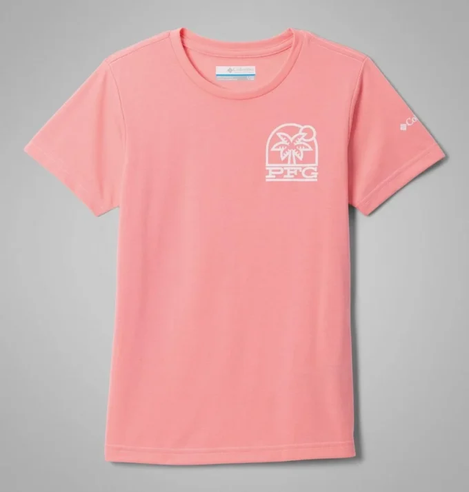 PFG™ Palm Waves Kurzarm-T-Shirt für Mädchen