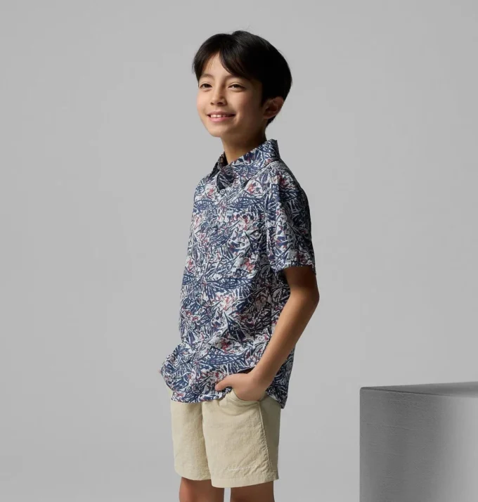 PFG Super Slack Tide™ Kurzarm-Camp-Hemd für Jungen