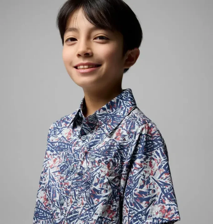 PFG Super Slack Tide™ Kurzarm-Camp-Hemd für Jungen