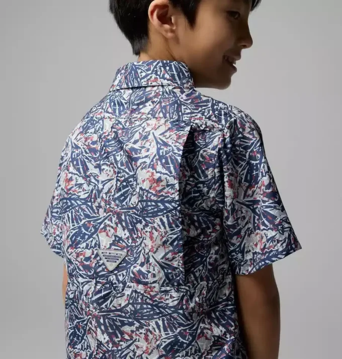 PFG Super Slack Tide™ Kurzarm-Camp-Hemd für Jungen